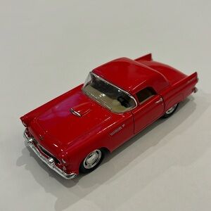 1/36 SCALE VINTAGE 1955 FORD THUNDERBIRD HARDTOP RED REVELL PROJECT DIECAST CAR